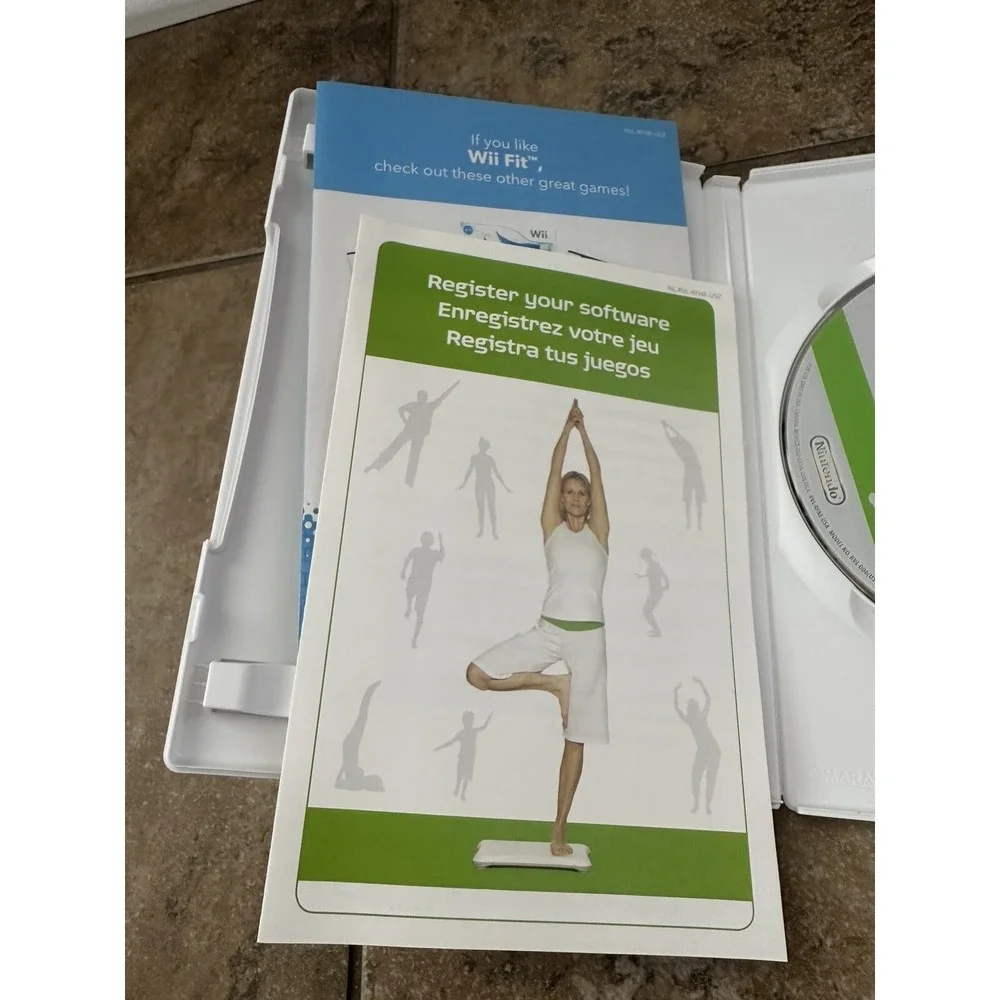 Nintendo Wii Fit Video GAME ONLY Build Balance Strength & Flexibility No Manuel
